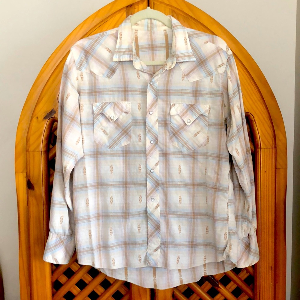 Boho style western button down shirt